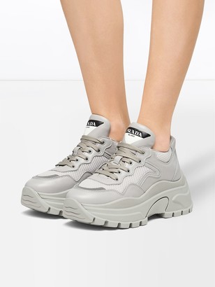 Prada Chunky Panelled Sneakers - ShopStyle